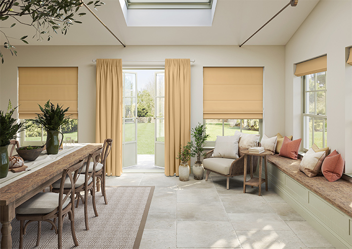 Kyoto Faux Silk, Natural - Made to Measure Curtains - Image 14